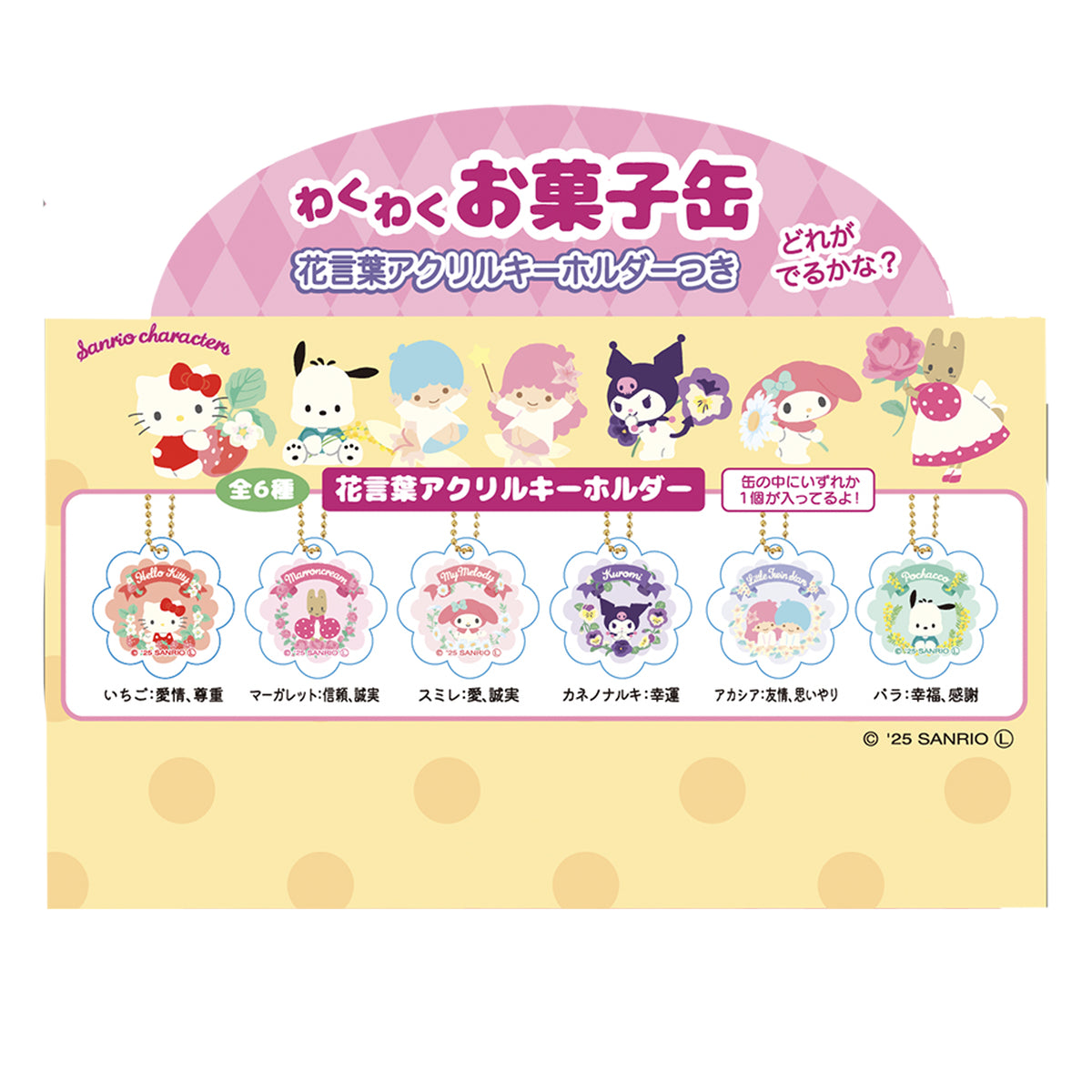 sanrioわくわくお菓子缶